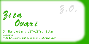 zita ovari business card